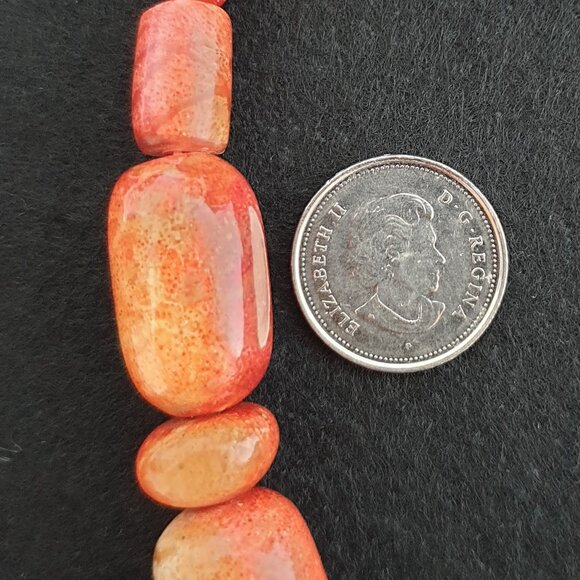 Exquisite Vintage/Antique Natural Red Coral Bead Necklace – 335 Carats - Picture 5 of 11